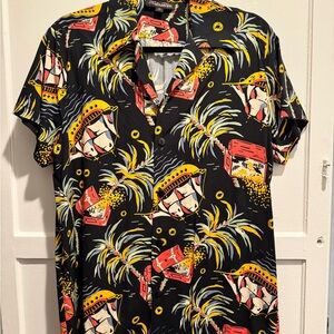 Trashy Diva Men’s Freddy shirt in Pirate Treasure- size M